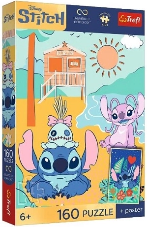 Puzzle Premium Plus Kids Stitch na vlne 160 dielikov
