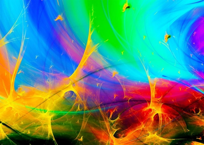 Puzzle Dúhové fraktály 1000 dielikov