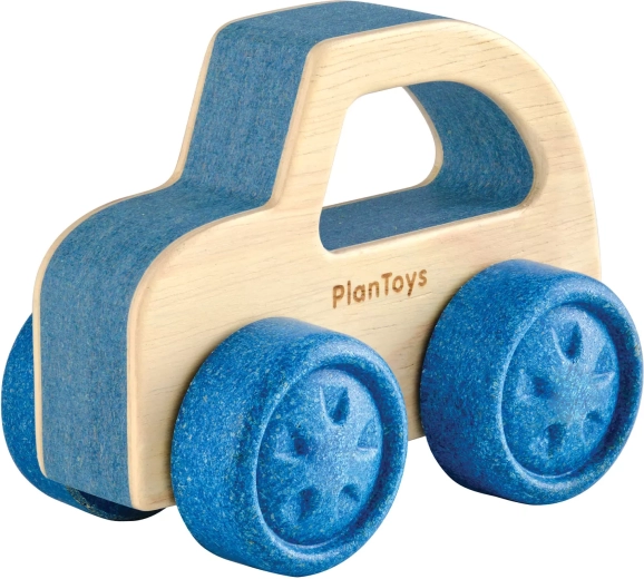 PlanToys drevené autíčko osobné auto modré - 1 kus