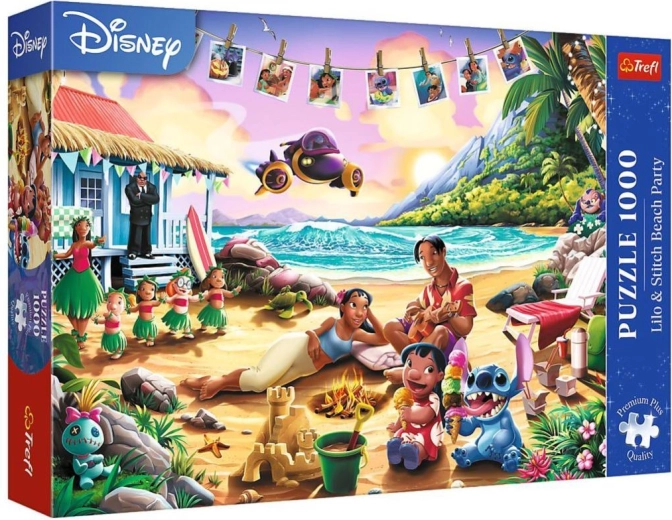 Puzzle LILO & STITCH – plážová párty 1000 dielikov