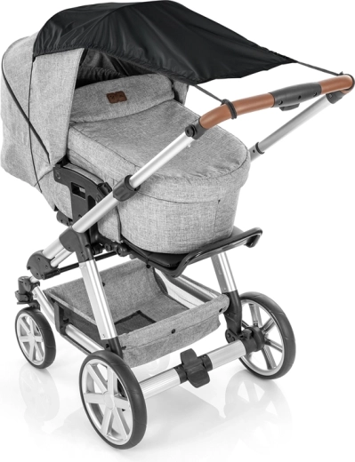 Reer slnečná clona na kočík čierna UPF 50+