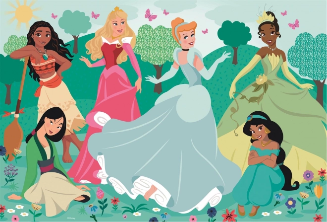 Puzzle maxi 104 dielikov Disney Princezné