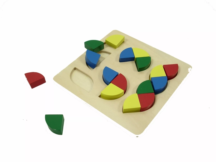 Farebné tvarové puzzle - 1 kus