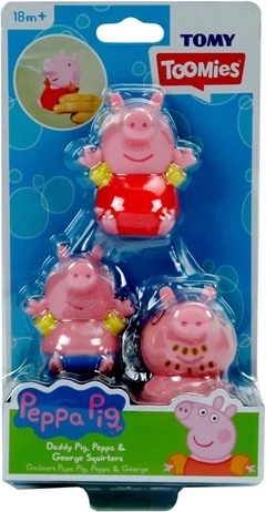 TOMY Prasiatko Peppa figúrky do vody 3 ks
