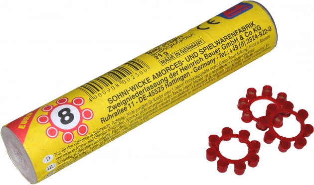 Kapsle do pištolí na 8 rán v tube