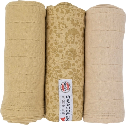 Lodger Swaddler Flower Tribe 70 × 70 cm sand - 1 kus