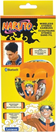 Bezdrôtové Bluetooth slúchadlá do uší Lexibook Naruto s mikrofónom