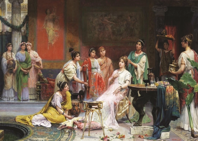 Puzzle ANATOLIAN – Toaleta rímskej dámy, 1500 dielikov