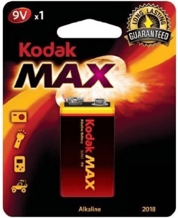 Kodak Alkaline Max 9V alkalická batéria
