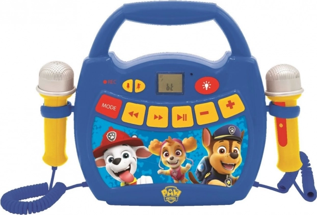 Digitálny karaoke prehrávač so svetelnými efektmi Labková patrola