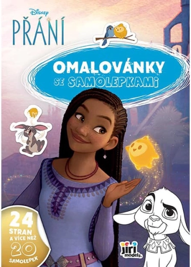 Omaľovánka A4 so samolepkami Priania
