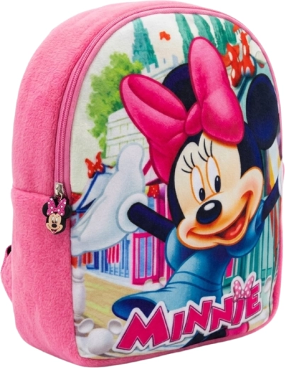 Plyšový detský batoh Minnie Mouse ružový