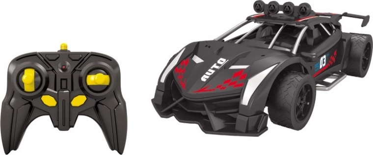 RC auto s mlhovým efektom čierne