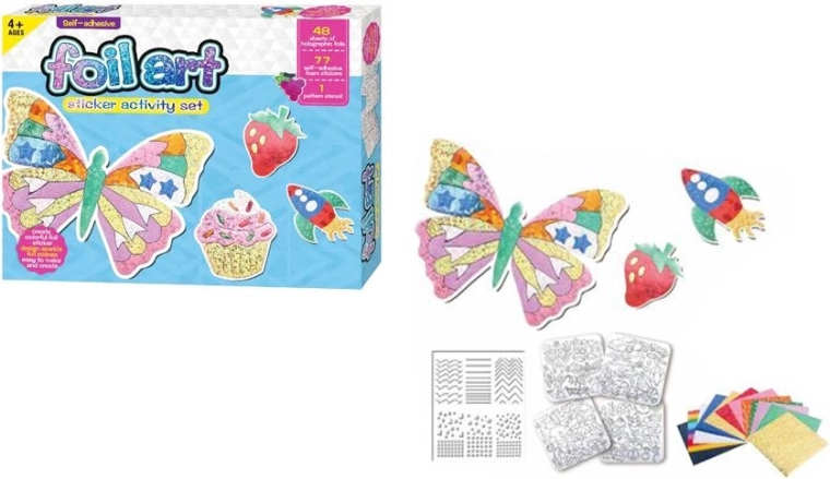 Kreatívna sada DIY na výrobu holografických samolepiek