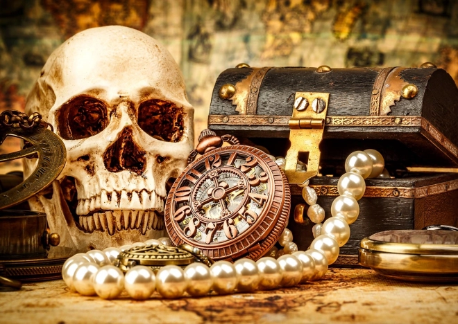 Puzzle Stôl pirátskeho kapitána