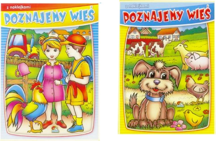 Omaľovánka Spoznávame vidiek so samolepkami