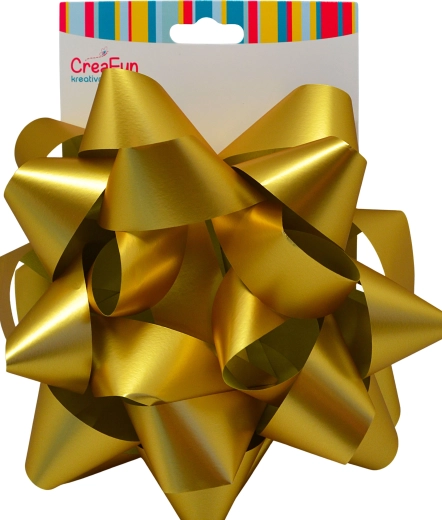 Zlatá darčeková mašľa 20 cm