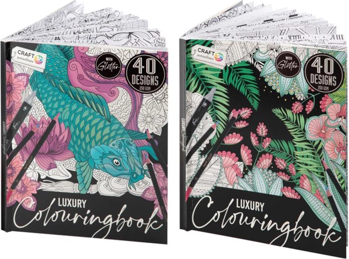 Maľovanky Luxe s trblietkami – 40 strán