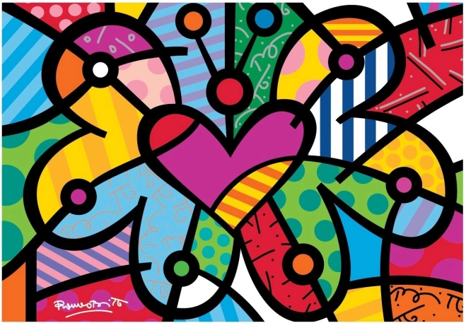 Bluebird puzzle srdcový motýľ 2000 dielikov