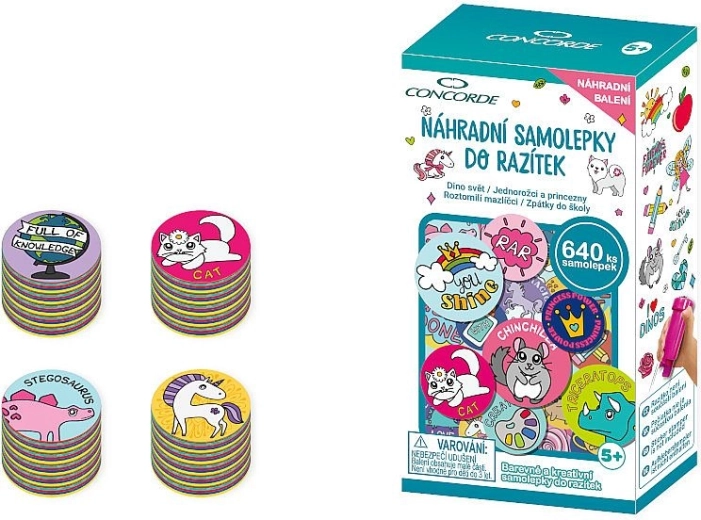 Náhradné samolepky do pečiatok CONCORDE – asort