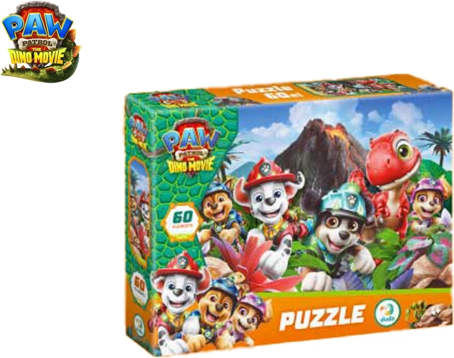 Puzzle Paw Patrol Tlapková patrola: Dino film, 60 dielikov (32 × 23 cm)