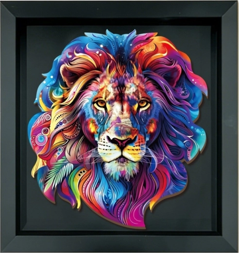 2Kids Toys drevené puzzle lev