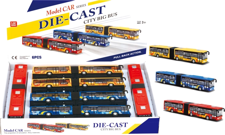 Harmonika autobus 1:32 so svetlami a zvukmi