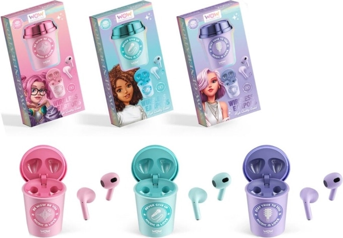 Bezdrôtové slúchadlá WOW v tvare kelímka