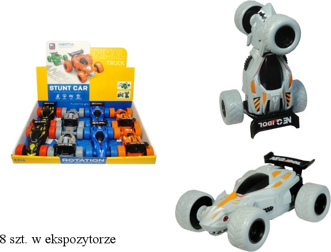 Kaskadérske auto s otočnou osou a friction pohonom