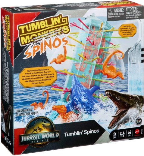 Jurassic World padajúce dinosaury – rodinná hra zručnosti