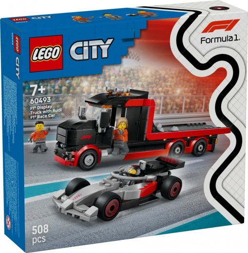 Lego City nákladné auto F1 s monopostom AUDI F1