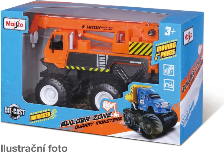 Maisto Builder Zone Quarry monsters úžitkové vozidlo (assort) - 1 kus