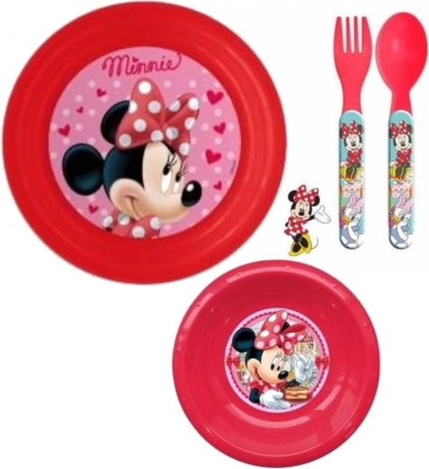 Plastová jedálenská sada Minnie (3-dielna) Eli
