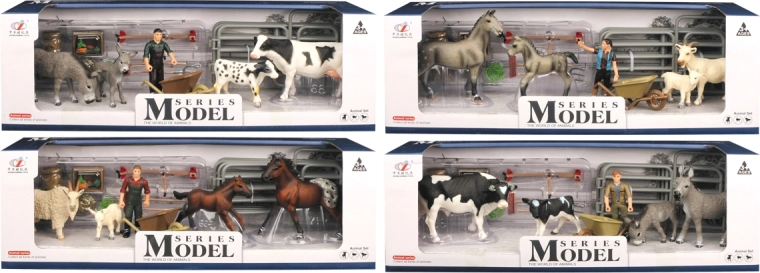 Zvieratká z farmy – set farmárskych zvierat, 4 druhy