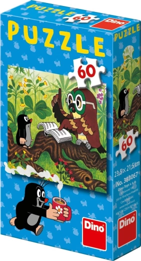Dino puzzle Krtko – Ako Krtko vyliečil myšku, 60 dielikov