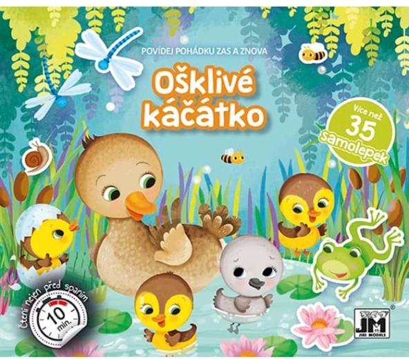 Rozprávaj rozprávku Škaredé káčatko – interaktívna samolepková knižka