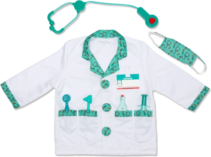 Melissa & Doug detský doktorský kostým s doplnkami (8 dielov)