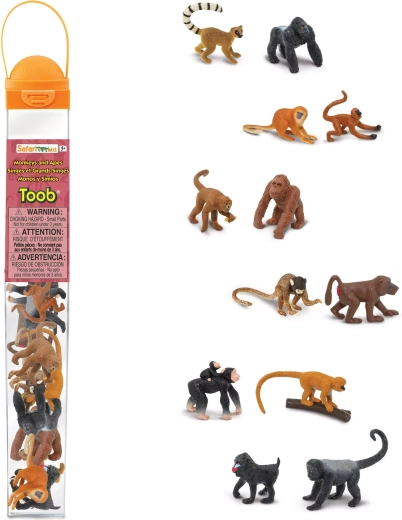 Tuba s figúrkami primátov a opíc Safari Ltd.
