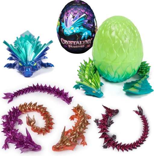 Crystalynx ohybní draci vo vajíčku – zberateľské prekvapenie