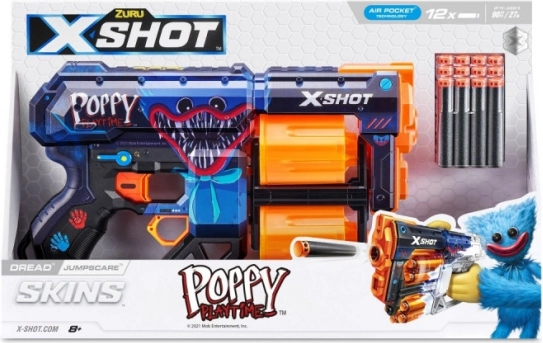 X-SHOT Skins Dread Jumpscare – penová pištoľ na šípky (12 šípok)