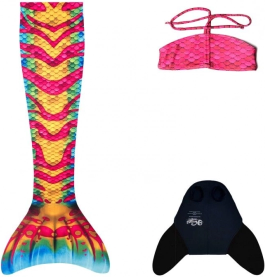 Syréní chvost Aquaris Coral S s monoplavkou a bikini
