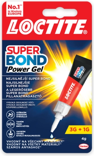 Sekundové gélové lepidlo Super Bond Power 4 g
