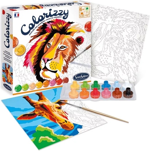 Sentosphere Colorizzy savana – maľovanie podľa čísel