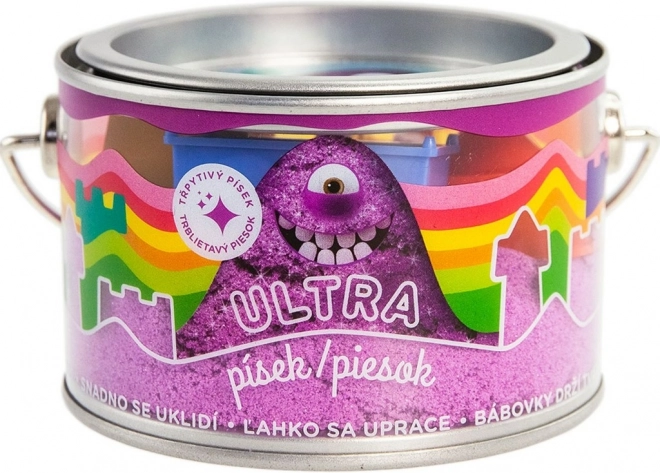 Ultra piesok s glitrami 200 g – fialový