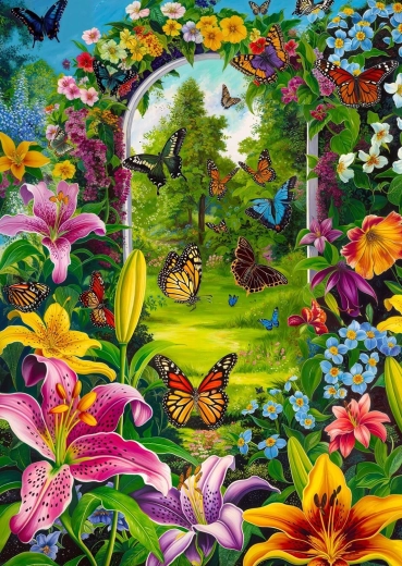 ENJOY puzzle Záhradný priechod 1000 dielikov