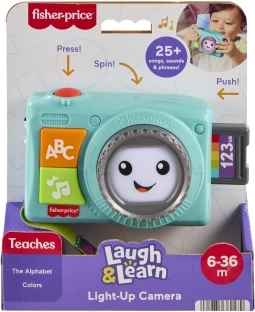Fisher-Price interaktívny svietiaci fotoaparát pre deti (čeština/slovenčina/angličtina/maďarčina/poľština)