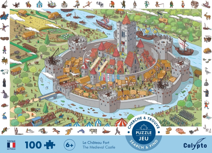 Sentosphere puzzle s hľadaním na hrade (100 dielikov)