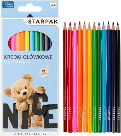 Pastelky Medvedík trojhranné 12 farieb