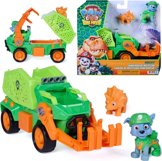 Spin Master Labková patrola Dino Rescue Rockyho recyklačné vozidlo s figúrkami 23 cm