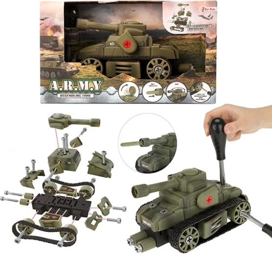 Toi Toys ARMY vojenský tank – stavebnica